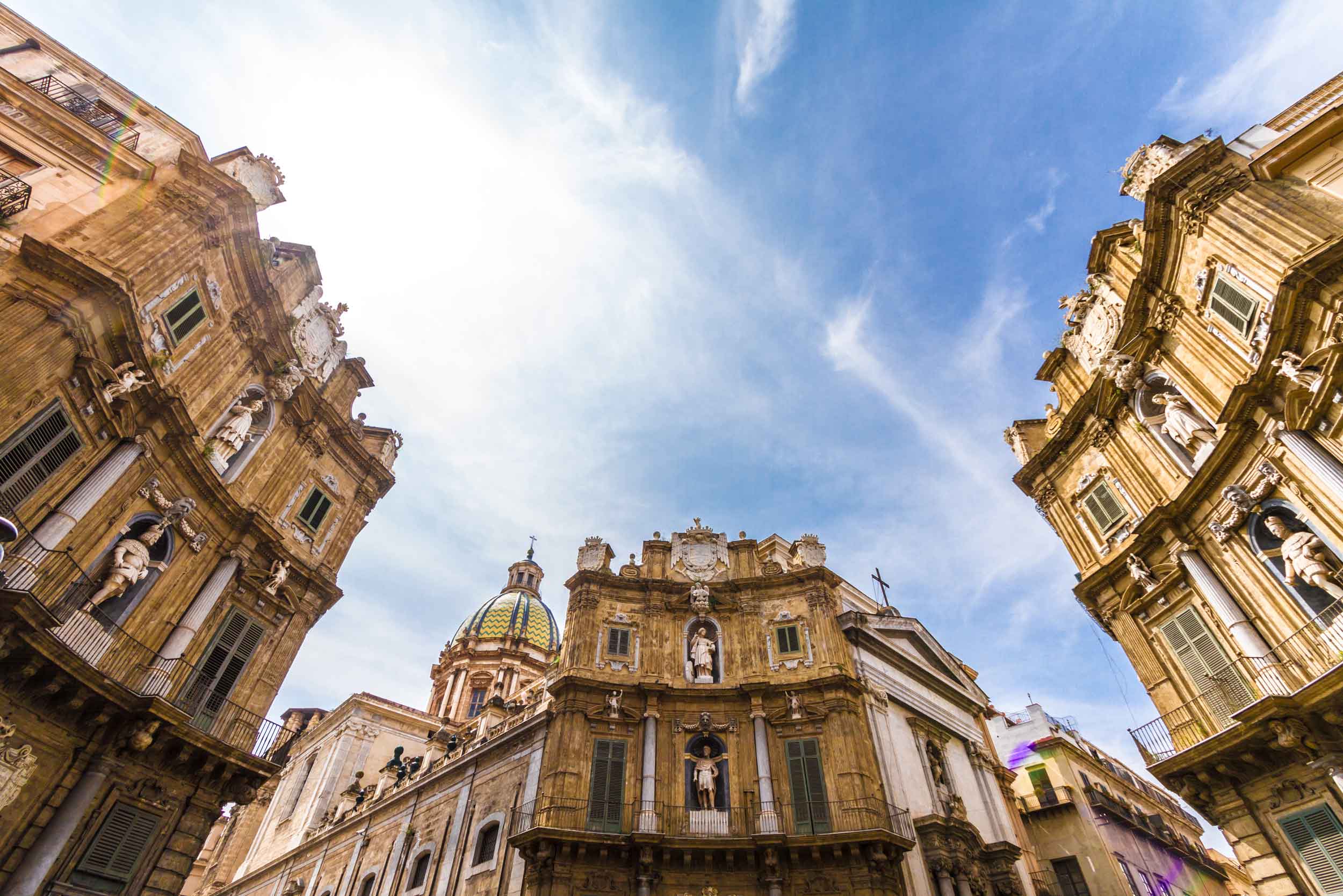 Vista dei Quattro Canti a Palermo